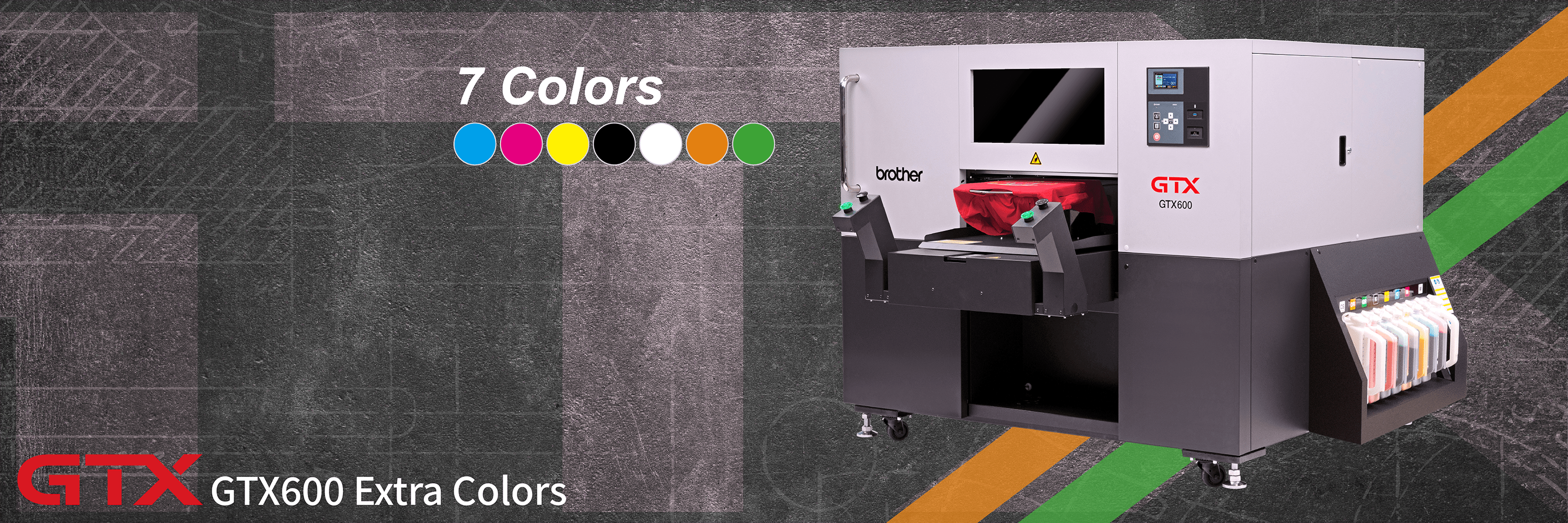 GTX600 Extra Colors Garment Printer